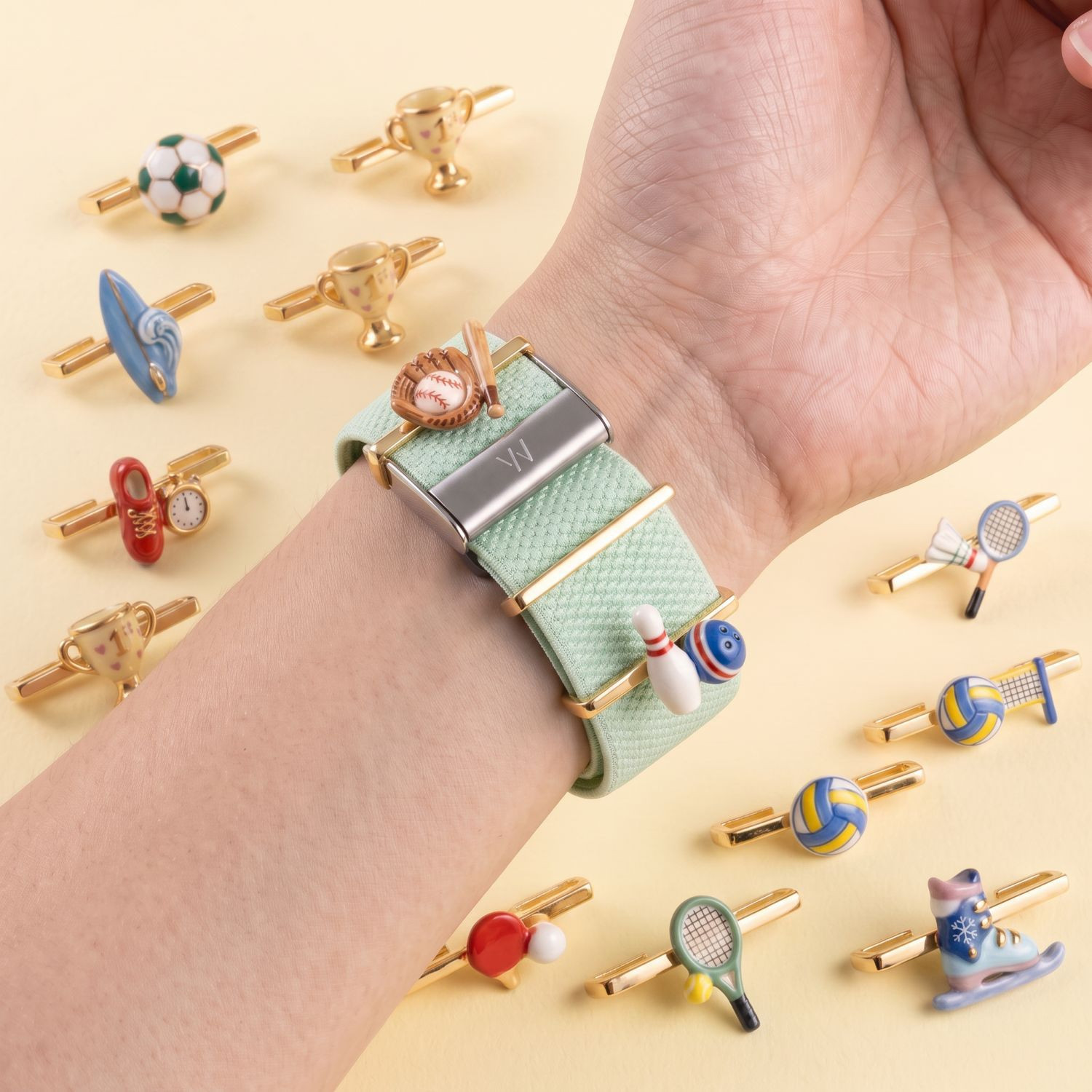 Badminton In English - Whoop 5.0 Band Charms Sports Decorative
