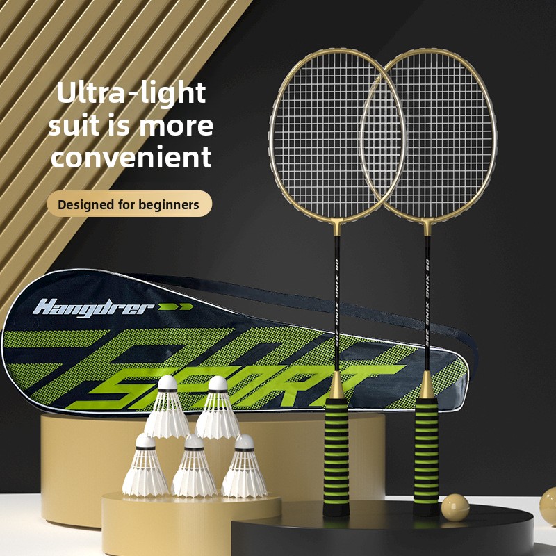 Badminton Racket Carbon - Badminton Racket Set Iron Alloy Durable,