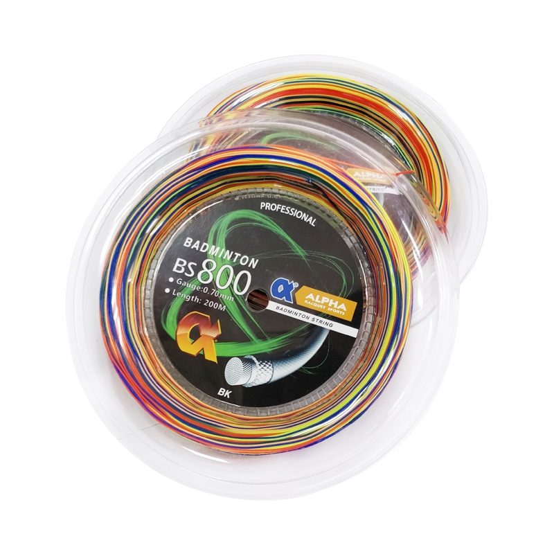Badminton Net - Alpha Badminton String Rainbow String 200m