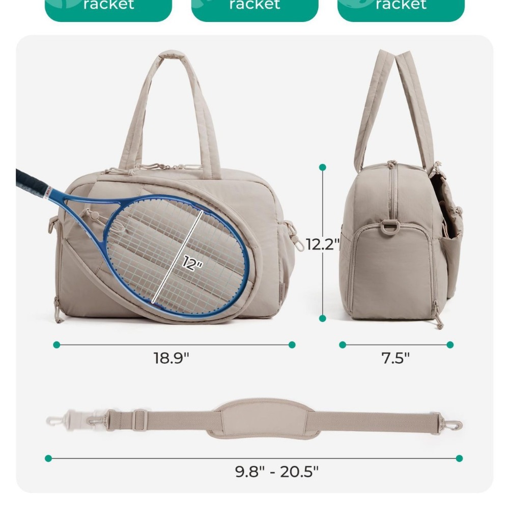 New Unisex Tennis Tote Bag Fas - đánh giá và giá Badminton Bag